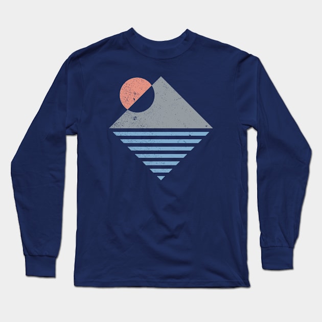 Mountain Sunset Long Sleeve T-Shirt by Vanphirst